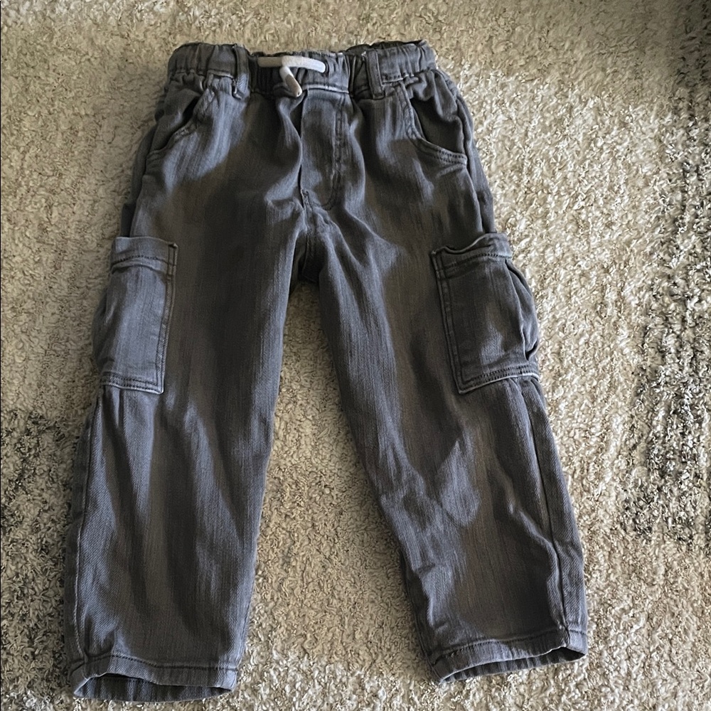 Zara Kids Gray Cargo Pants